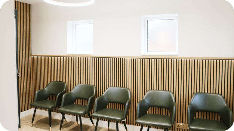 Waiting area at Stag Lane Dental